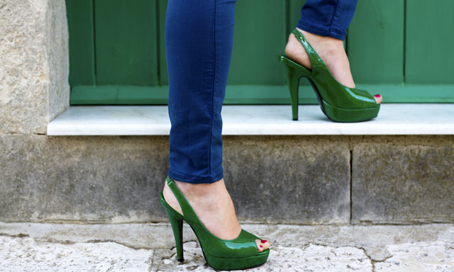 6 Green Slingback Heels For Your Shoe Collection